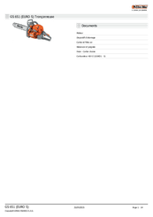 Bois - Tronçonneuses thermique - Tronçonneuse GS 651