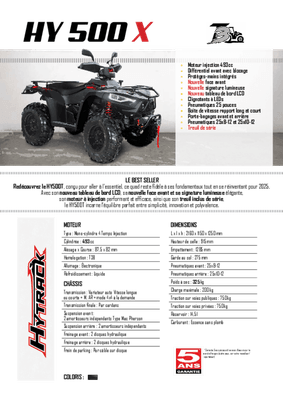 Transport - Quads SSV - Quad HY 500 X