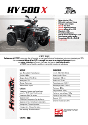 Transport - Quads SSV - Quad HY 500 X