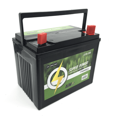 Equipement tondeuse - Batteries - Batterie tondeuse AGM 28AH / 280A 12V +D