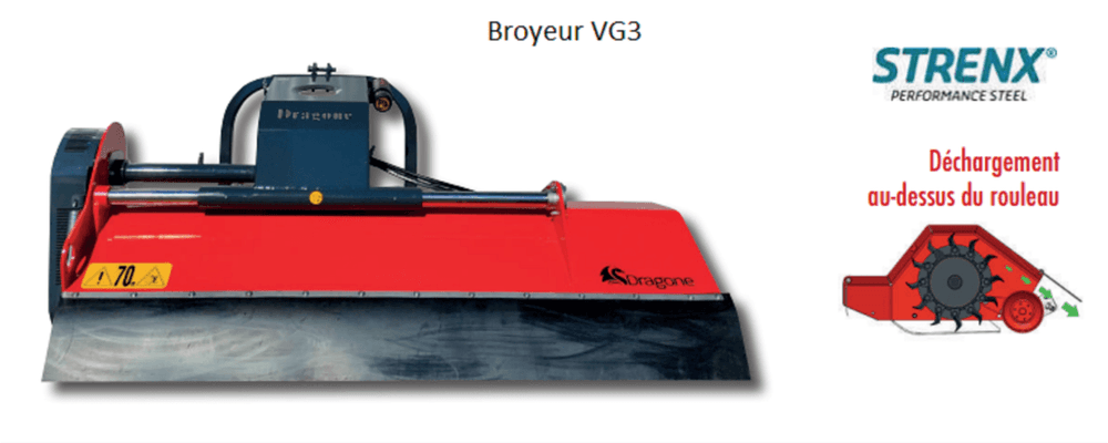 Entretien - Broyeur axe horizontal - Broyeurs axe horizontal champs DRAGONE