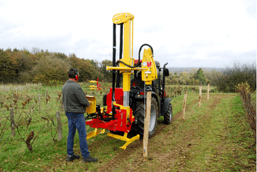 Matériel de ferme - Enfonces pieux - Enfonce pieux VIBRESCOPIC II PRO 15/35 sur chargeur/téléscopique