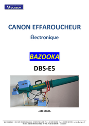 Lutte anti-nuisibles - Canons à gaz - Canon à gaz électronique BAZOOKA