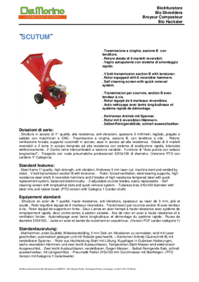 Bois - Broyeurs de branches - Broyeur de branche et végétaux SCUTUM GX390