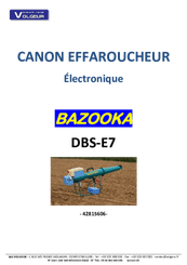 Lutte anti-nuisibles - Canons à gaz - Canon à gaz électronique BAZOOKA