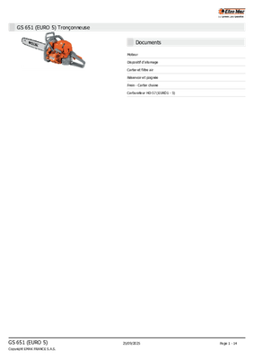 Bois - Tronçonneuses thermique - Tronçonneuse GS 651