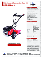 Terre - Motobineuses - Motobineuse à fraises arrière ROTO 404 HD