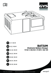 Batteries et accessoires - Chargeurs - Chargeur électronique BATIUM 7-12
