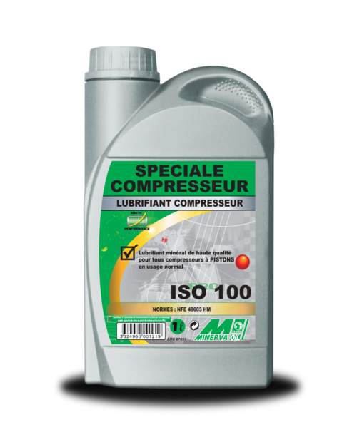 HUILE COMPRESSEUR ISO100 2L MINERVA